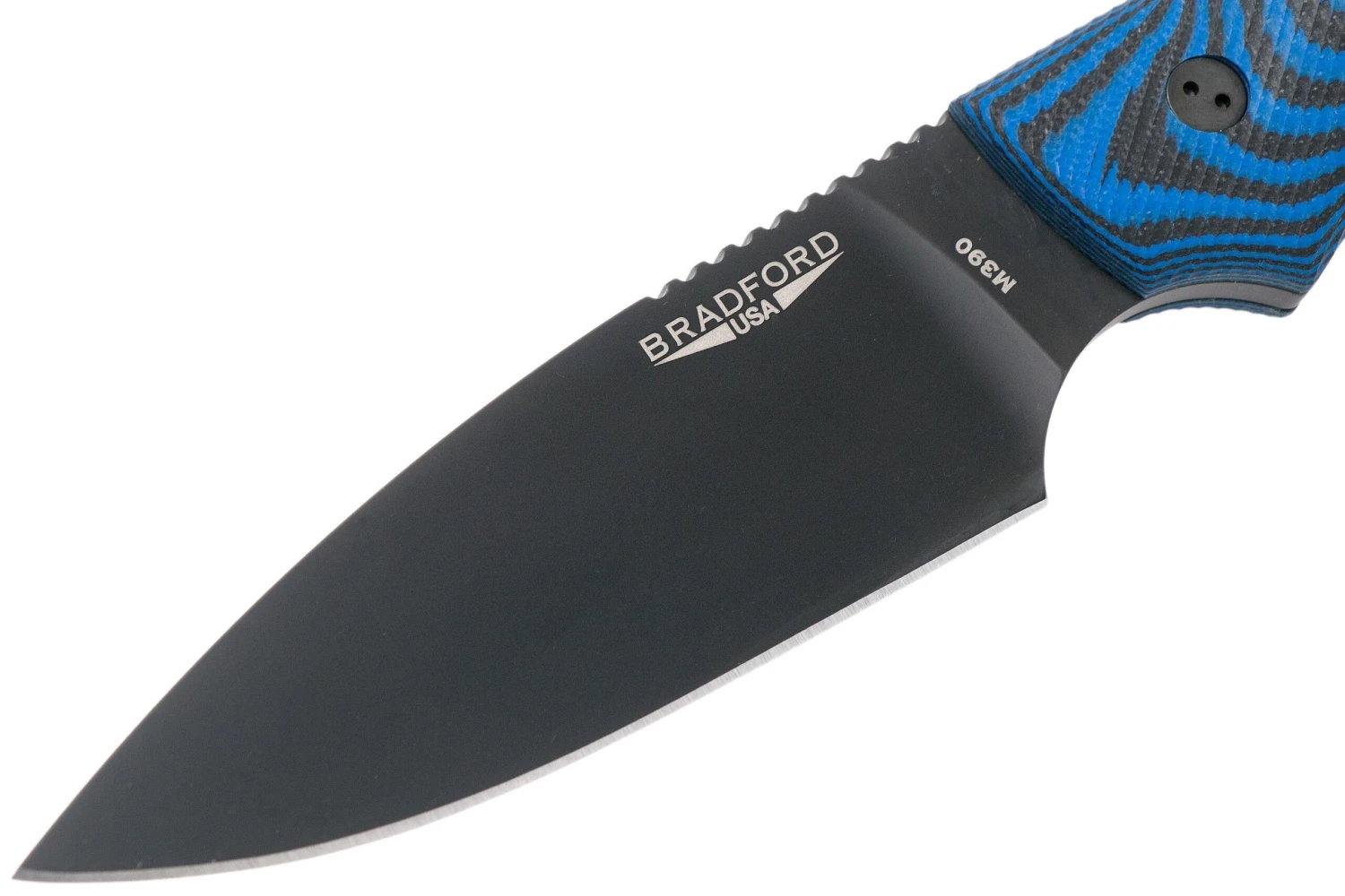 Bradford Guardian 4, 3D Black-Blue G10 Guardian 4 M390, Full Flat Black DLC 4FH-113B-M390 5 Bradford Guardian 4, 3D Black-Blue G10 Guardian 4 M390, Full Flat Black DLC 4FH-113B-M390 – Image 3