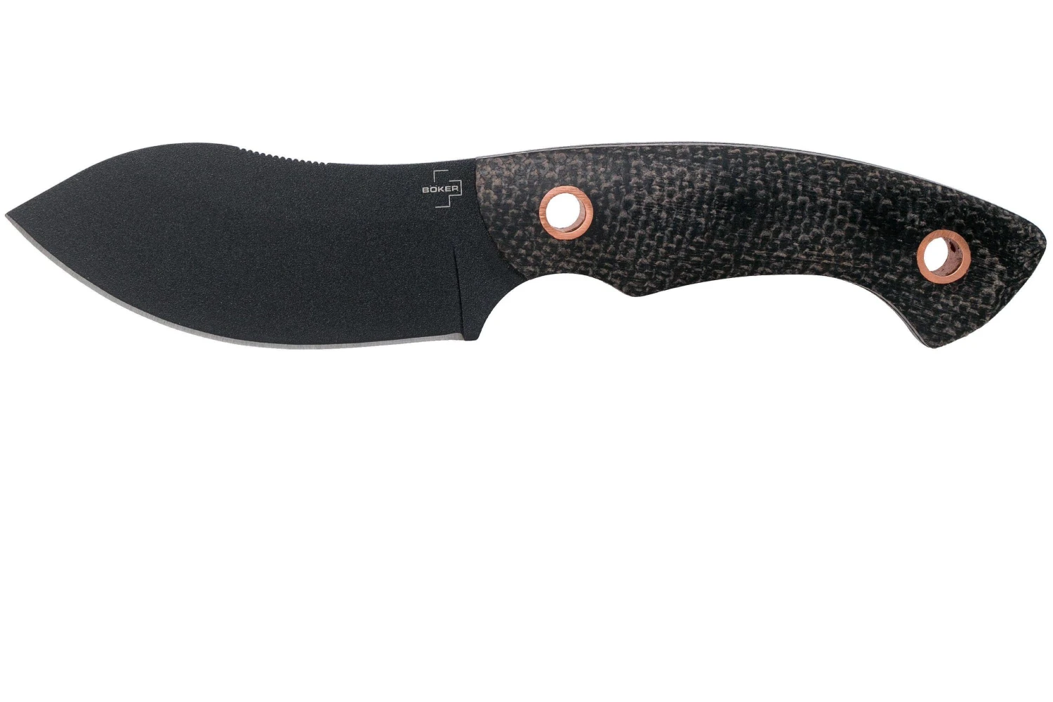 Böker Plus Nessmi Pro 02BO018 Black Micarta Copper Couteau Fixe, Jesper Voxnaes Design 3 Böker Plus Nessmi Pro 02BO018 Black Micarta Copper Couteau Fixe, Jesper Voxnaes Design