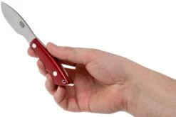 Bark River Mini Canadian CPM 3V Red Linen Micarta Couteau Fixe -Couteausuisse Magasin BRK03 121RLM 05 bark river knives