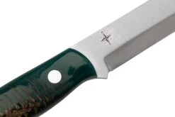 Bark River Aurora Scandi CPM 3V Emerald Pinecone, Couteau De Bushcraft -Couteausuisse Magasin BRK06 126EPC 05 barkriver