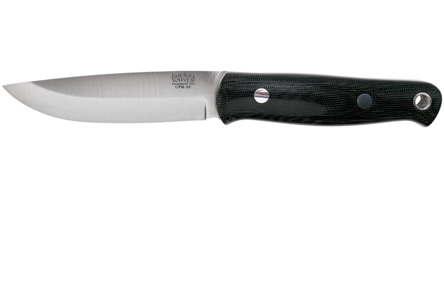 Bark River Bushcrafter II CPM 3V Black Canvas Micarta Couteau De Bushcraft 3 Bark River Bushcrafter II CPM 3V Black Canvas Micarta Couteau De Bushcraft