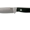 Bark River Bravo Necker II CPM 154CM, Black Canvas Micarta, Brown Sheath -Couteausuisse Magasin BRK07 002BRKC 01 bark river brk07 002brkc 01