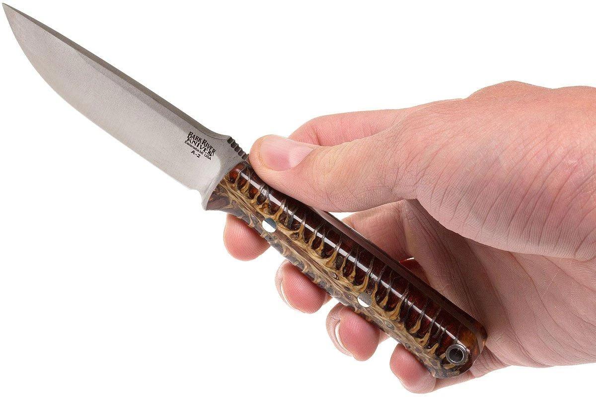 Bark River Bravo EDC A2, Orange & Red Pinecone, Black Sheath 8 Bark River Bravo EDC A2, Orange & Red Pinecone, Black Sheath – Image 6