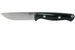 Bark River Bravo EDC CPM 3V Rampless, Black Canvas Micarta Couteau De Bushcraft