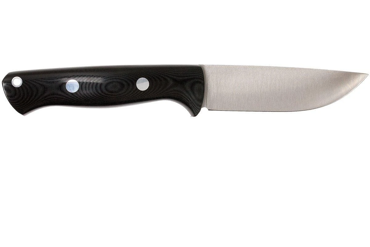 Bark River Bravo 1 A2 FHG Rampless, Black Linen Micarta, Brown Sheath 4 Bark River Bravo 1 A2 FHG Rampless, Black Linen Micarta, Brown Sheath – Image 2