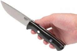 Bark River Bravo 1 A2 FHG Rampless, Black Linen Micarta, Brown Sheath 13 Bark River Bravo 1 A2 FHG Rampless, Black Linen Micarta, Brown Sheath -Couteausuisse Magasin BRK07 111BRKL RS 06 bark river brk07 111brkl rs 06