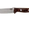 Bark River Bravo 1 CPM 3V, Burgundy Snakeskin Micarta, Brown Sheath -Couteausuisse Magasin BRK07 114SBC 01 bark river brk07 114sbc 01