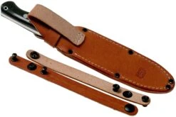 Bark River Bravo 1.5 Rampless CPM 3V Field Knife, Black Canvas Micarta -Couteausuisse Magasin BRK07 122BCMR 07 bark river knives