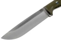 Bark River Bravo 1.5 Rampless CPM 3V Field Knife, Green Canvas Micarta -Couteausuisse Magasin BRK07 122GCMR 03 bark river knives