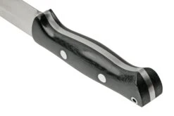 Bark River Bravo 1.2 CPM 3V Rampless, Black Canvas Micarta, Brown Sheath -Couteausuisse Magasin BRK07 125BKC RS 04 barkriver