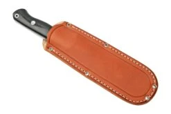 Bark River Bravo 1.2 CPM 3V Rampless, Black Canvas Micarta, Brown Sheath -Couteausuisse Magasin BRK07 125BKC RS 06 barkriver