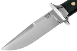 Bark River Chute Knife CPM 154, Black Canvas Micarta, Brass Guard -Couteausuisse Magasin BRK07 152BKB 03 bark river knives