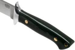 Bark River Chute Knife CPM 154, Black Canvas Micarta, Brass Guard -Couteausuisse Magasin BRK07 152BKB 05 bark river knives