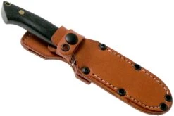 Bark River Chute Knife CPM 154, Black Canvas Micarta, Brass Guard -Couteausuisse Magasin BRK07 152BKB 06 bark river knives