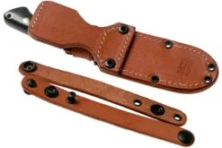 Bark River Chute Knife CPM 154, Black Canvas Micarta, Brass Guard -Couteausuisse Magasin BRK07 152BKB 07 bark river knives