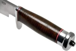 Bark River Shining Mountain Bowie A2 Aged Stacked Leather, Single Quillion Couteau Bowie -Couteausuisse Magasin BRK08 212ASDL01 05 bark river knives