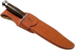 Bark River Shining Mountain Bowie A2 Aged Stacked Leather, Single Quillion Couteau Bowie -Couteausuisse Magasin BRK08 212ASDL01 06 bark river knives