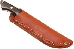 Bark River Kalahari Hunter A2, Green Canvas Micarta, Red Liners, Brown Sheath -Couteausuisse Magasin BRK12 112GNCRL 07 bark river brk12 112gncrl 07