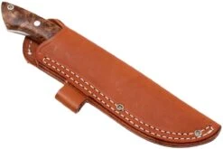 Bark River Sahara Hunter A2, Chechen Burl, Brown Sheath -Couteausuisse Magasin BRK12 115CBRK1 07 bark river brk12 115cbrk1 07