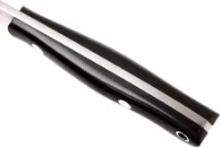 Bark River Kalahari Bushman A2, Black Canvas Micarta, Brown Sheath -Couteausuisse Magasin BRK12 116BRKC 05 bark river brk12 116brkc 05