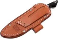 Bark River Kalahari Bushman A2, Black Canvas Micarta, Brown Sheath -Couteausuisse Magasin BRK12 116BRKC 08 bark river brk12 116brkc 08