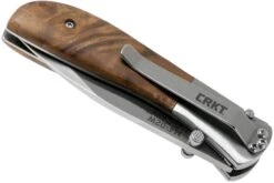 CRKT M4-02W Burled Wood Couteau De Poche, Kit Carson Design -Couteausuisse Magasin CK 402W 04 crkt