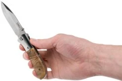 CRKT M4-02W Burled Wood Couteau De Poche, Kit Carson Design -Couteausuisse Magasin CK 402W 08 crkt