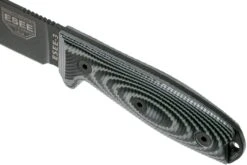 ESEE Model 3 Black Blade 3D Grey-Black G10 Couteau De Survie 3PMB-002 étui Noir + Clip De Poche 13 ESEE Model 3 Black Blade 3D Grey-Black G10 Couteau De Survie 3PMB-002 étui Noir + Clip De Poche -Couteausuisse Magasin EE 3PMB 002 05 esee knives