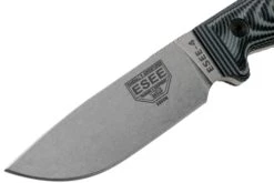 ESEE Model 4 Plain Edge S35VN, Grey Black G10 3D Handle 4P35V-002 Avec étui + Clip -Couteausuisse Magasin EE 4P35V 002 03 esee knives