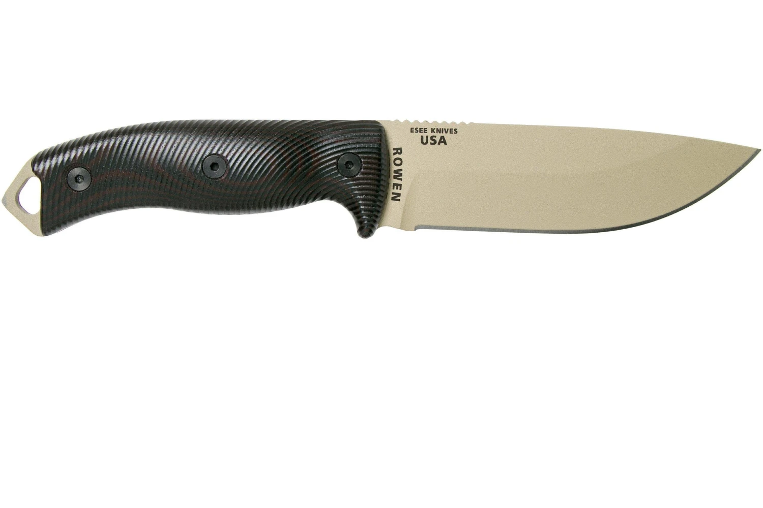 ESEE Model 5 Desert Tan Blade 3D Blood-Black G10 Couteau De Survie 5PDT-004 étui Kydex + Clip Plat 4 ESEE Model 5 Desert Tan Blade 3D Blood-Black G10 Couteau De Survie 5PDT-004 étui Kydex + Clip Plat – Image 2
