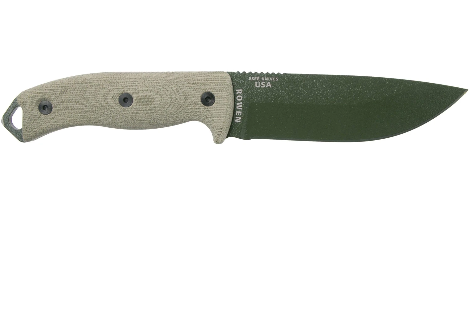 ESEE Model 5 OD Green Blade 3D Green Canvas Micarta Couteau De Survie 5POD-017 étui Kydex + Clip Plat 4 ESEE Model 5 OD Green Blade 3D Green Canvas Micarta Couteau De Survie 5POD-017 étui Kydex + Clip Plat – Image 2