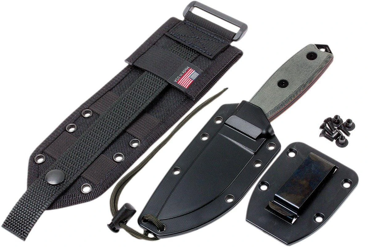 ESEE Model 3 Black Blade, Grey Handle 3P-MB-B Avec étui + Clip Et MOLLE-back 9 ESEE Model 3 Black Blade, Grey Handle 3P-MB-B Avec étui + Clip Et MOLLE-back – Image 7