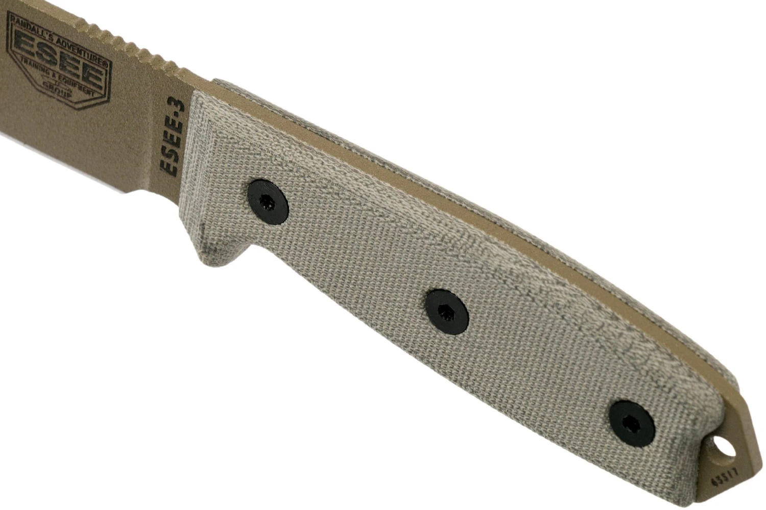 ESEE Model 3 Dark Earth Blade, Grey Handle 3P-MB-DE Avec étui + Clip Et MOLLE-back 7 ESEE Model 3 Dark Earth Blade, Grey Handle 3P-MB-DE Avec étui + Clip Et MOLLE-back – Image 5