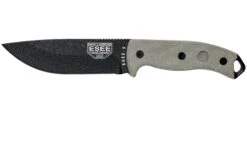 ESEE Model 5 Black Blade, Desert Tan Handle 5P-BK Avec étui Kydex + Clip Ceinture
