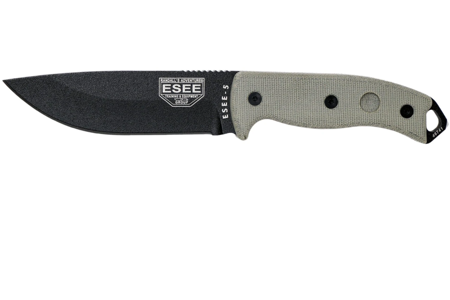 ESEE Model 5 Black Blade, Desert Tan Handle 5P-BK Avec étui Kydex + Clip Ceinture 3 ESEE Model 5 Black Blade, Desert Tan Handle 5P-BK Avec étui Kydex + Clip Ceinture