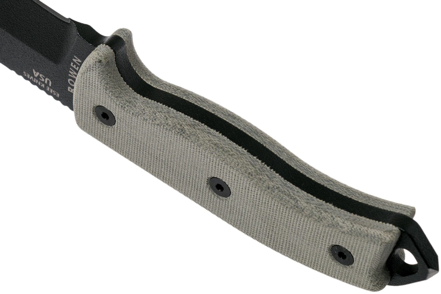 ESEE Model 5 Black Blade, Desert Tan Handle 5P-BK Avec étui Kydex + Clip Ceinture 6 ESEE Model 5 Black Blade, Desert Tan Handle 5P-BK Avec étui Kydex + Clip Ceinture – Image 4