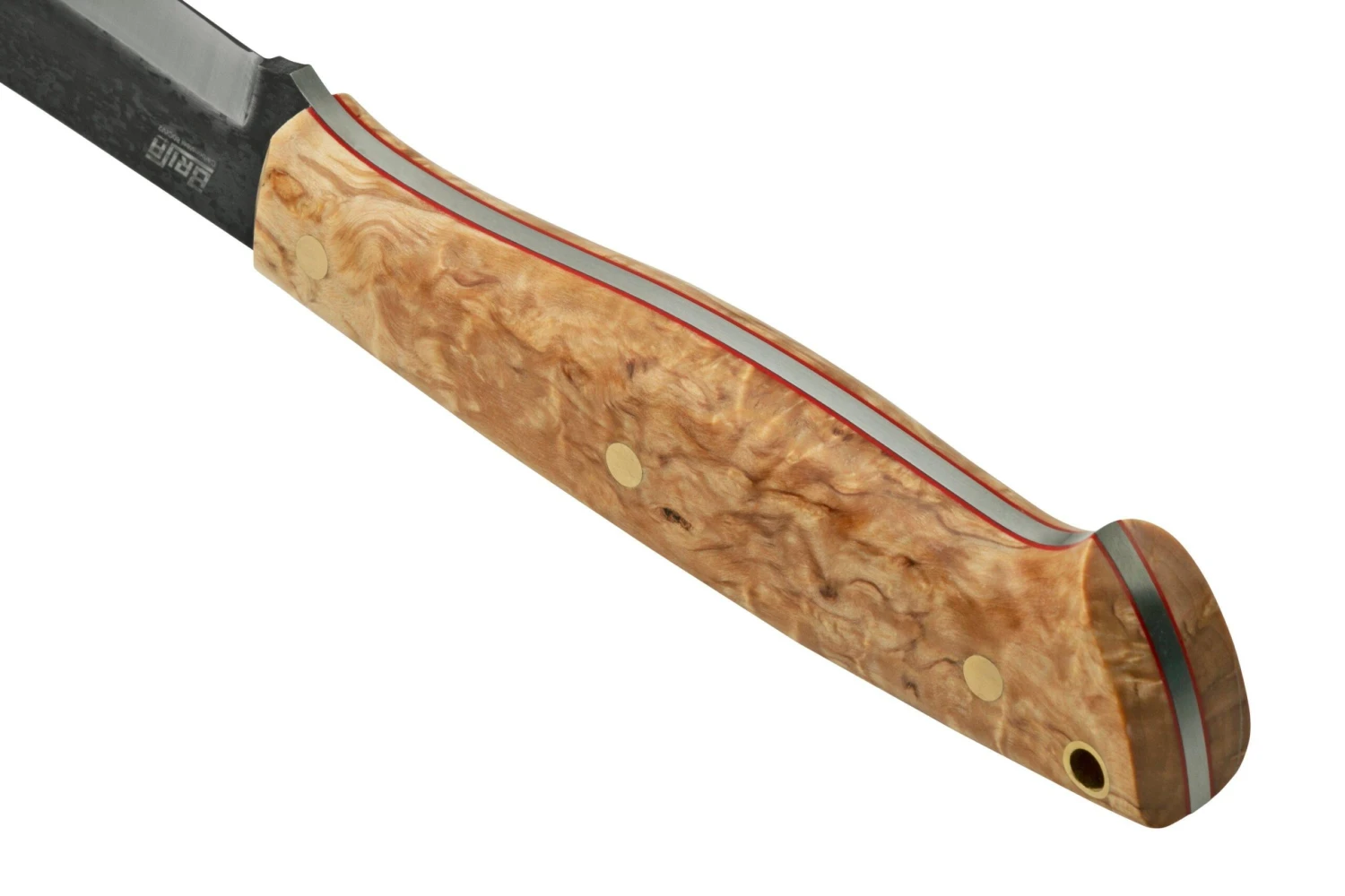 BRISA Bigmuk 391, Stabilized Curly Birch, Couteau D'outdoor 6 BRISA Bigmuk 391, Stabilized Curly Birch, Couteau D'outdoor – Image 4