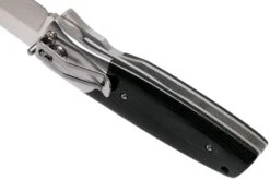 Fällkniven PXL Black Micarta PXLbm Elmax, Convex Couteau De Poche -Couteausuisse Magasin FKPXLBM 05 fallkniven