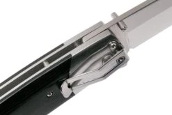 Fällkniven PXL Black Micarta PXLbm Elmax, Convex Couteau De Poche -Couteausuisse Magasin FKPXLBM 06 fallkniven