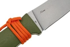 Black Fox Vesuvius Stonewashed D2 Blade, OD Green G10 Couteau Fixe -Couteausuisse Magasin FOBF 710D2OD 05 blackfox