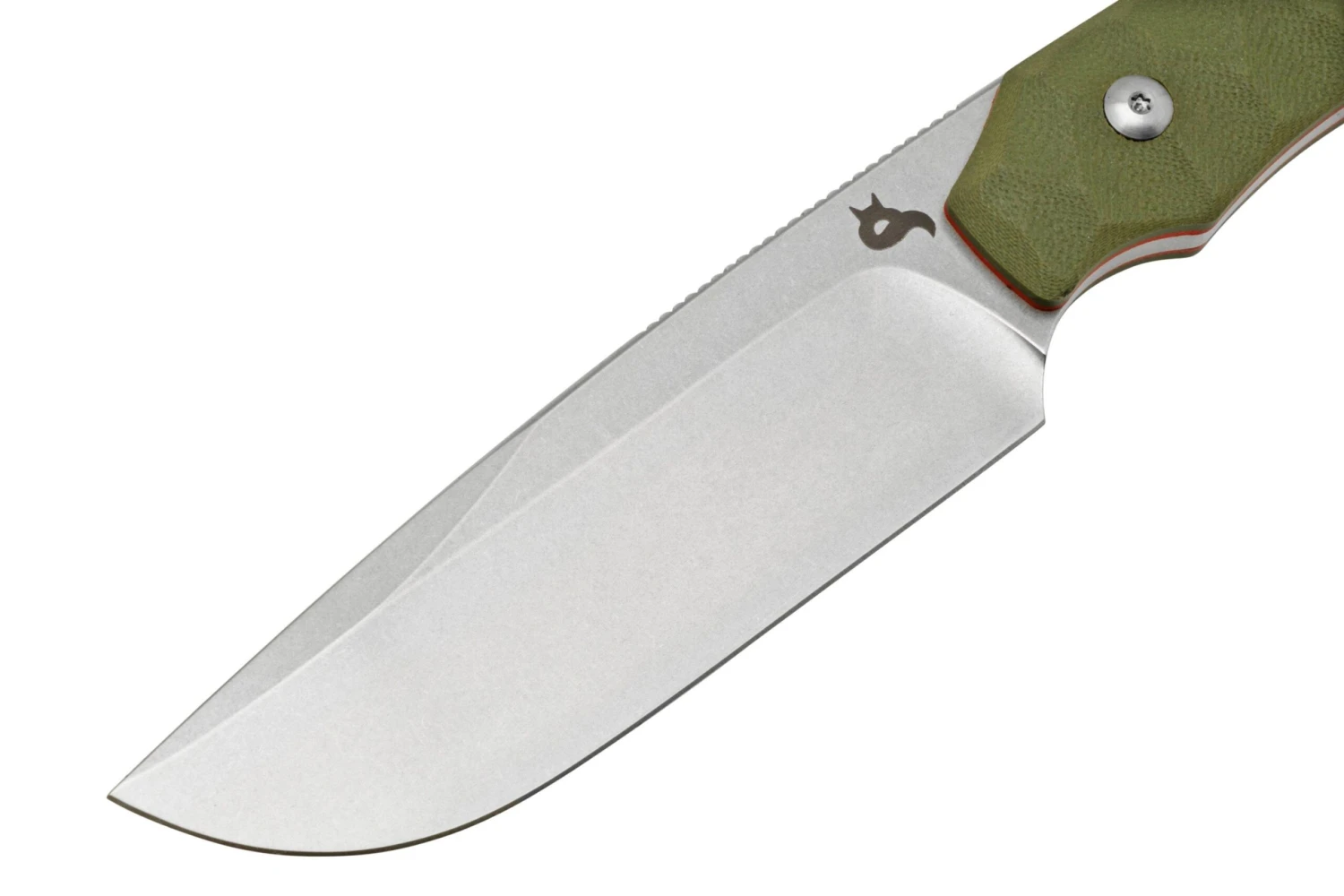 Black Fox Lynx, D2 Stonewash, OD Green G10, BF-756OD Couteau Fixe 5 Black Fox Lynx, D2 Stonewash, OD Green G10, BF-756OD Couteau Fixe – Image 3