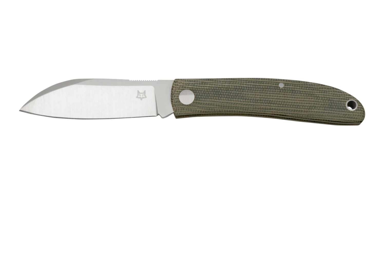 Fox Knives Livri FX-273 Green Canvas Micarta Couteau De Poche Slipjoint 4 Fox Knives Livri FX-273 Green Canvas Micarta Couteau De Poche Slipjoint – Image 2