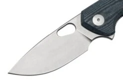 GiantMouse ACE Tribeca, Stonewashed Magnacut, Denim Canvas Micarta Couteau De Poche -Couteausuisse Magasin GM TRI DM 03 giantmouse