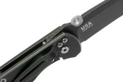 Rick Hinderer FireTac Recurve DLC Battle Black, Black G10 Couteau De Poche, Rick Hinderer Design -Couteausuisse Magasin HRK RC BB BK 06 rick hinderer knives