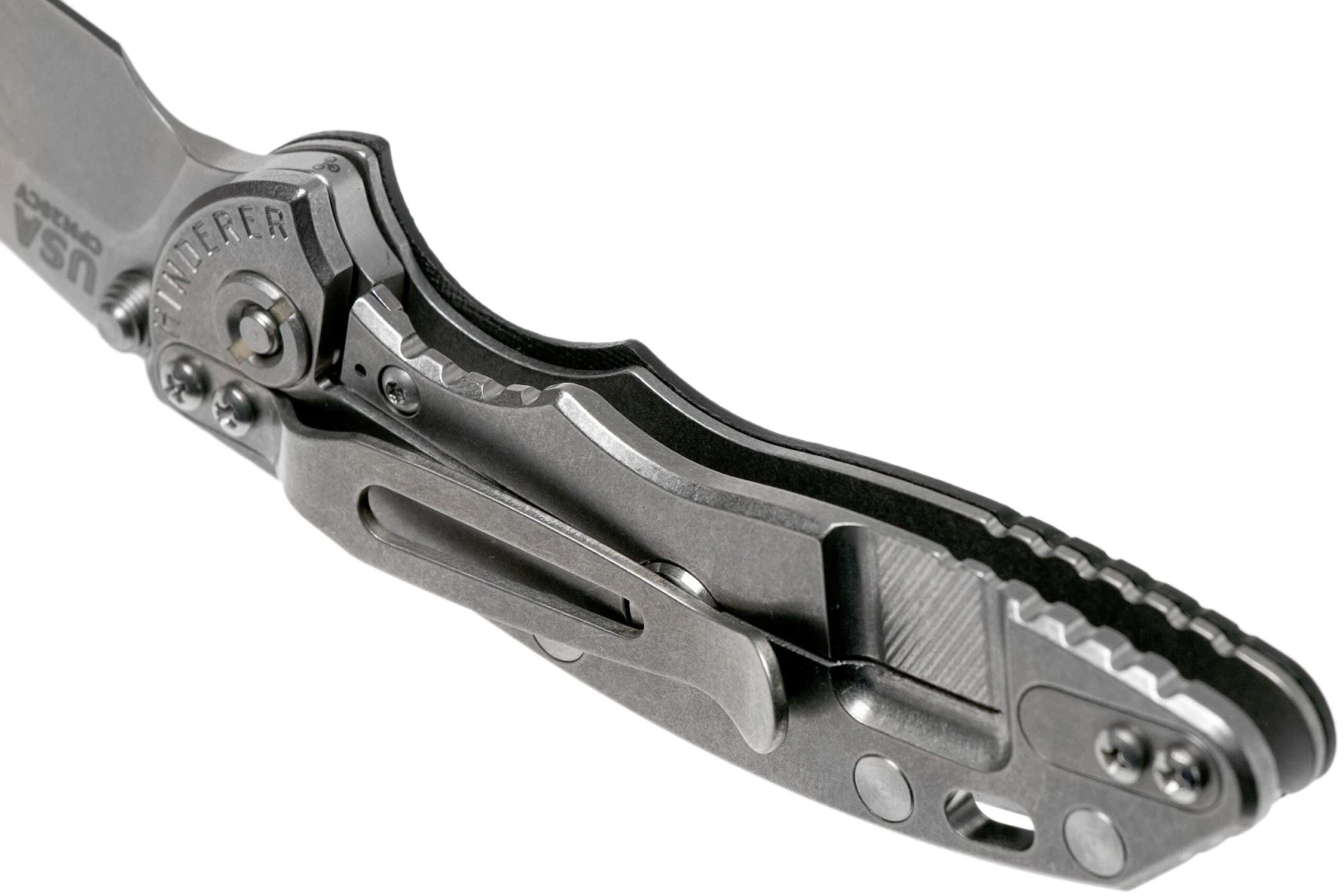 Rick Hinderer XM18 3.0” Spearpoint Non-Flipper CPM 20CV Black G10 Couteau De Poche 7 Rick Hinderer XM18 3.0” Spearpoint Non-Flipper CPM 20CV Black G10 Couteau De Poche – Image 5