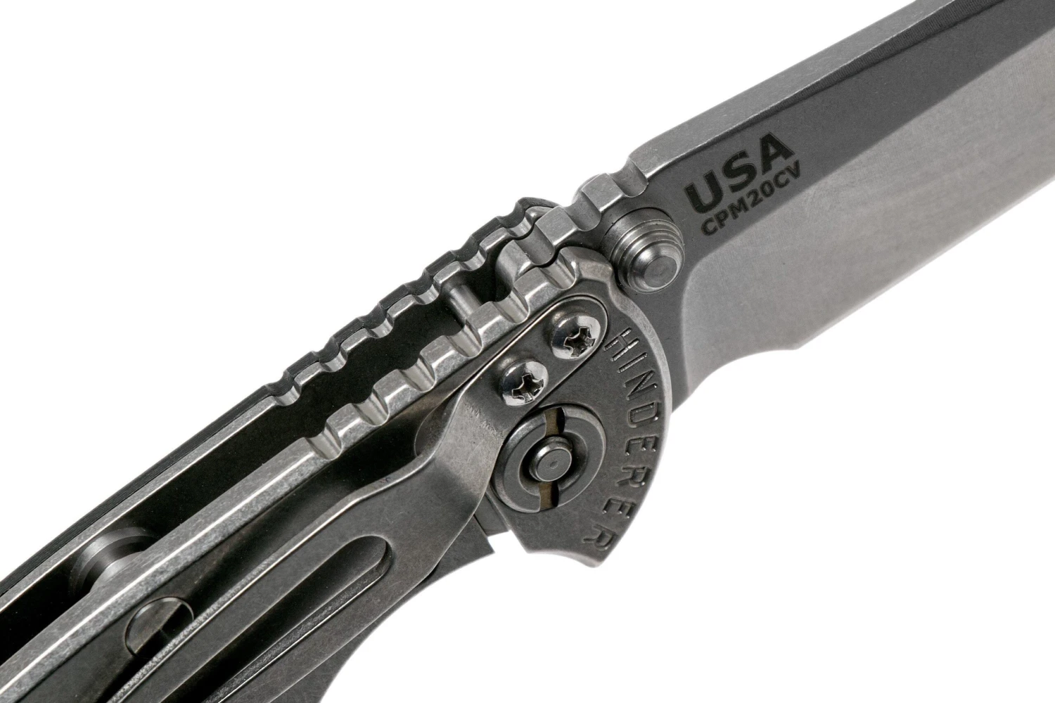 Rick Hinderer XM18 3.0” Spearpoint Non-Flipper CPM 20CV Black G10 Couteau De Poche 8 Rick Hinderer XM18 3.0” Spearpoint Non-Flipper CPM 20CV Black G10 Couteau De Poche – Image 6