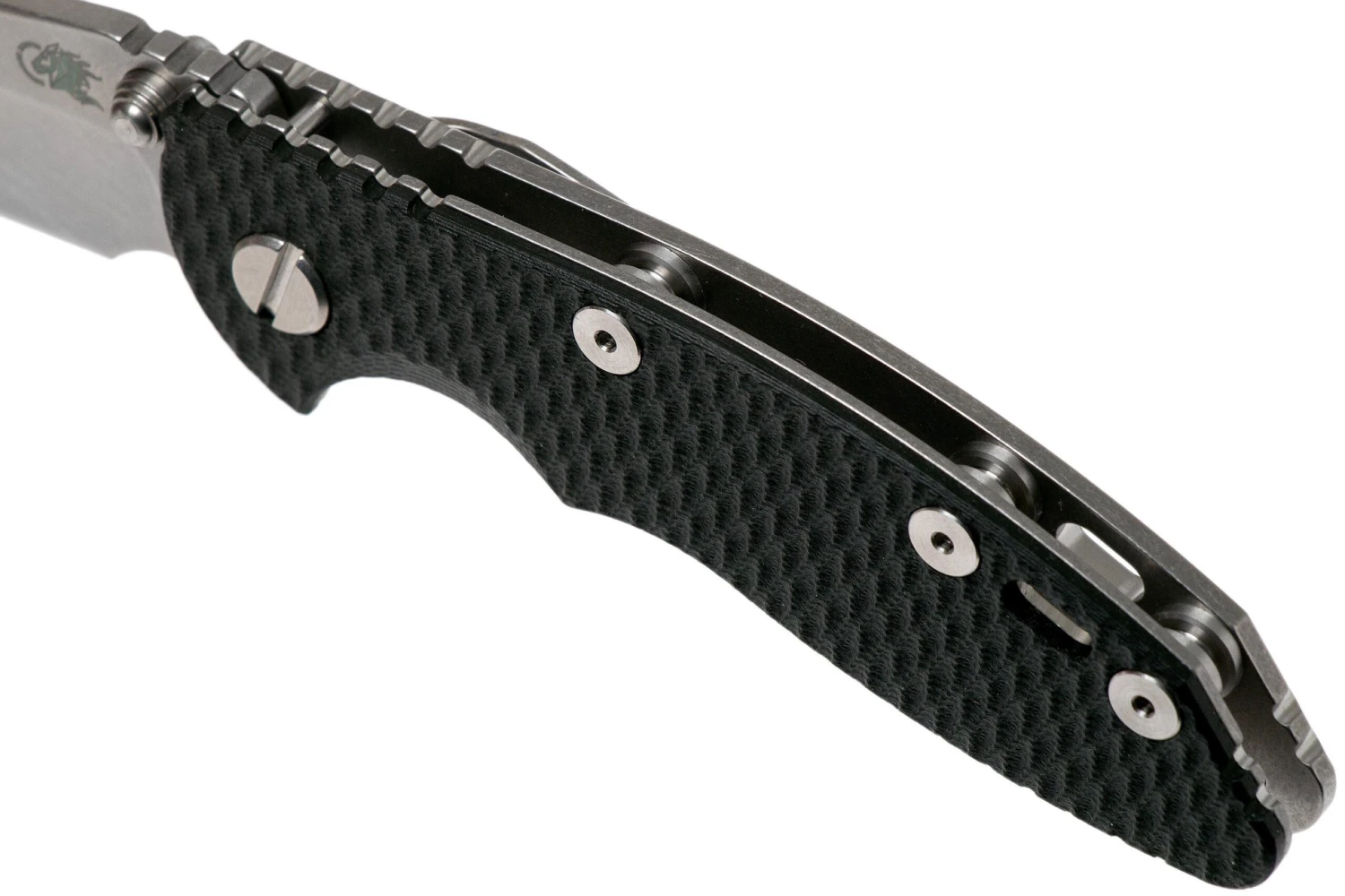 Rick Hinderer XM18 3.0” Spearpoint Non-Flipper CPM 20CV Black G10 Couteau De Poche 9 Rick Hinderer XM18 3.0” Spearpoint Non-Flipper CPM 20CV Black G10 Couteau De Poche – Image 7