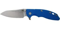 Rick Hinderer XM18 3.5" Skinny Sheepsfoot 20CV, Couteau De Poche Blue G10