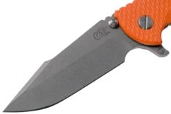 Rick Hinderer XM-18 3.5" Skinny Harpoon Spanto Working Finish, Orange G10 Couteau De Poche -Couteausuisse Magasin HRK XM1835 SHP WF OR 03 rick hinderer knives
