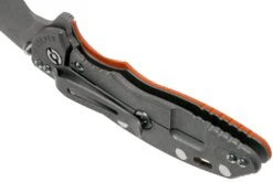 Rick Hinderer XM-18 3.5" Skinny Harpoon Spanto Working Finish, Orange G10 Couteau De Poche -Couteausuisse Magasin HRK XM1835 SHP WF OR 05 rick hinderer knives